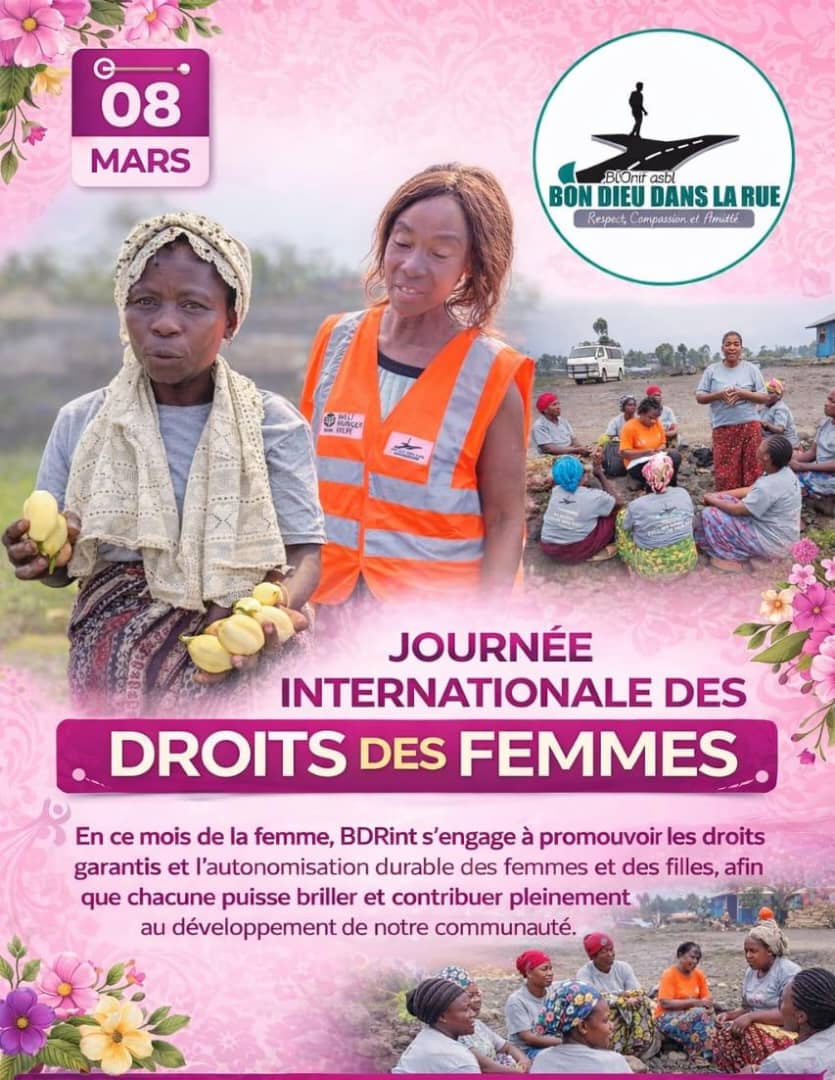 Journée Internationale des Droits des Femmes : l’engagement de Bon Dieu dans la Rue (BDRINT)